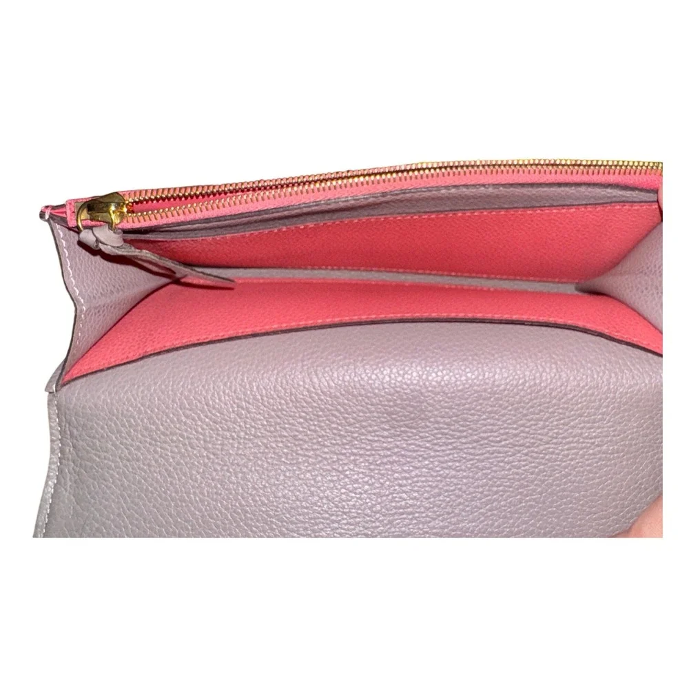 Louis Vuitton Emilie Wallet Monogram Empreinte Leather Pink M62370 CA1196
